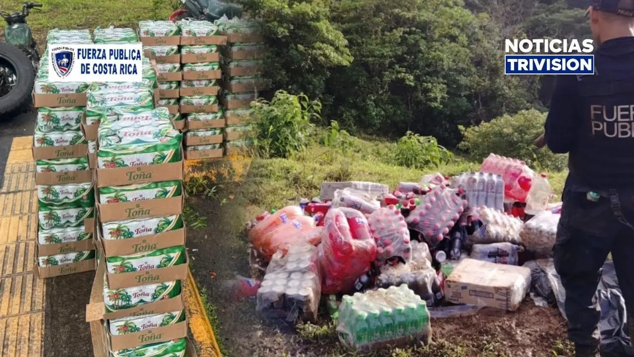 Decomisan cargamento ilegal de cervezas y refrescos destinados a oreros de Crucitas