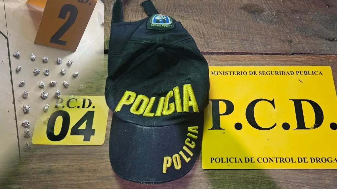 Desarticulan punto de venta de droga en Limón, cerca de un centro educativo
