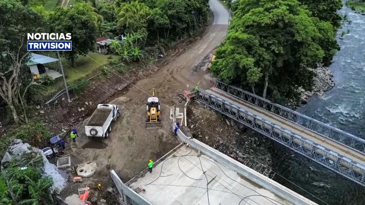 Nuevo puente sobre el río Guacimal alcanza un 61% de avance