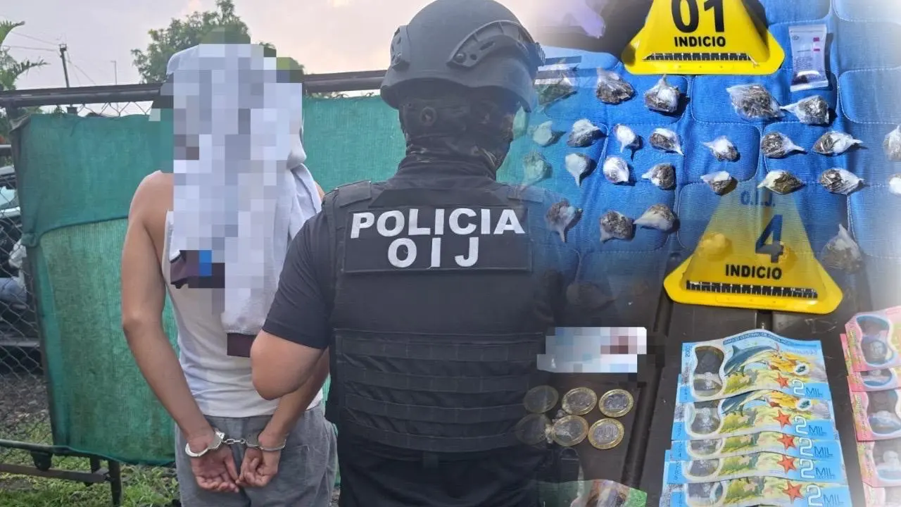 Cae menor de edad por presunta venta de droga en Guápiles