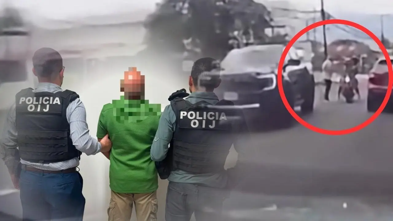 Detienen a hombre sospechoso de agredir a motociclista que viajaba con su hija en Tibás