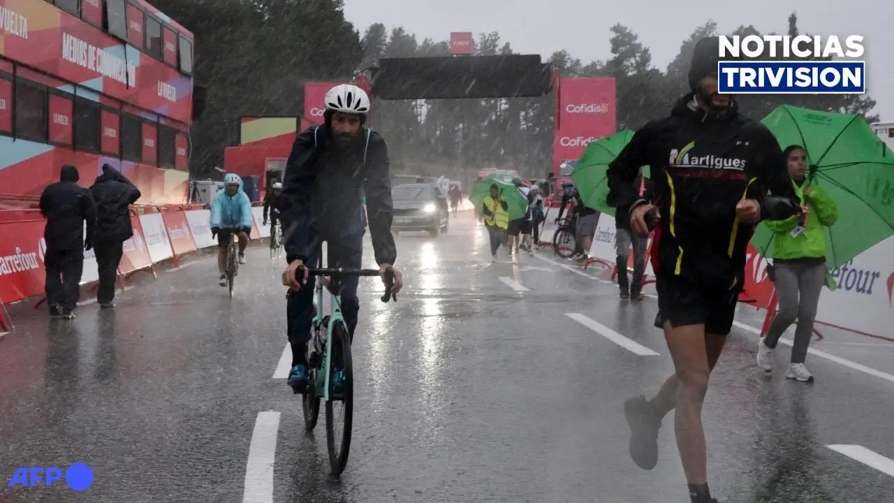 Granizo obliga a cancelar etapa de montaña en la Vuelta a España