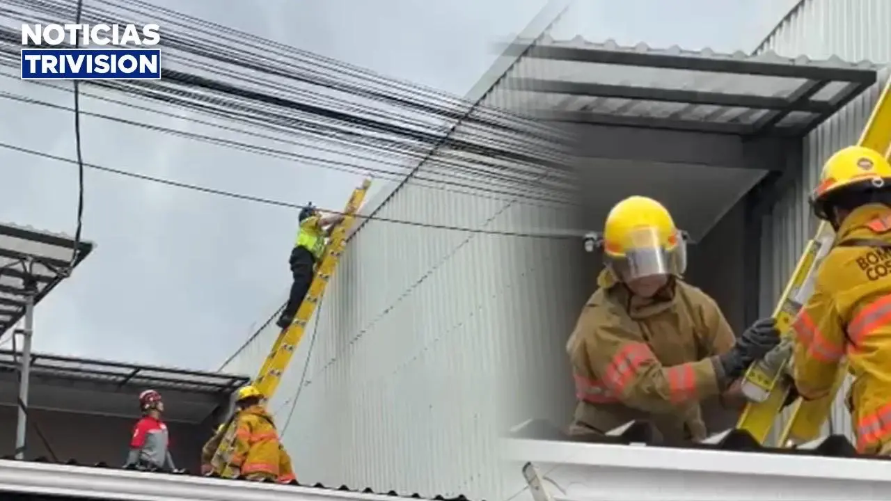 Hombre sufrió descarga eléctrica mientras trabajaba sobre un techo en San José