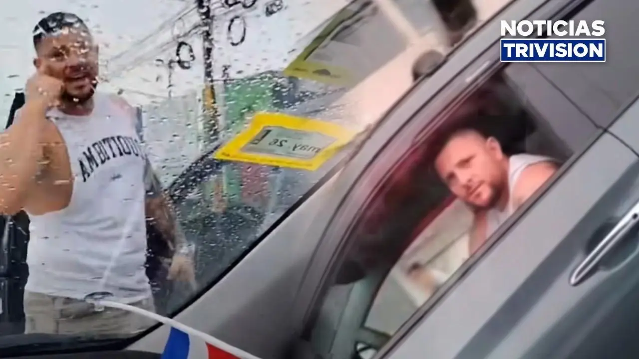 Conductor que pateó y quebró el retrovisor del vehículo de una mujer se entregó a las autoridades