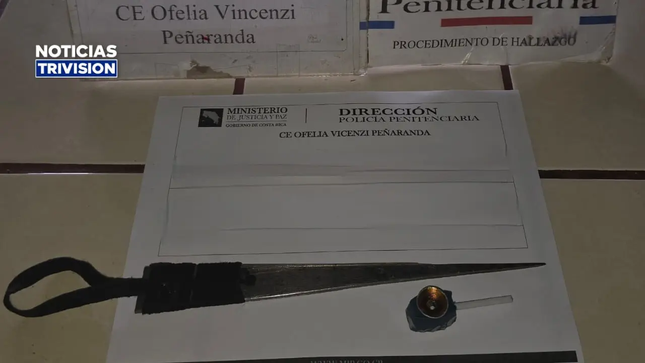 Decomisan armas blancas y máquina para tatuar en centro penal Ofelia Vincenzi