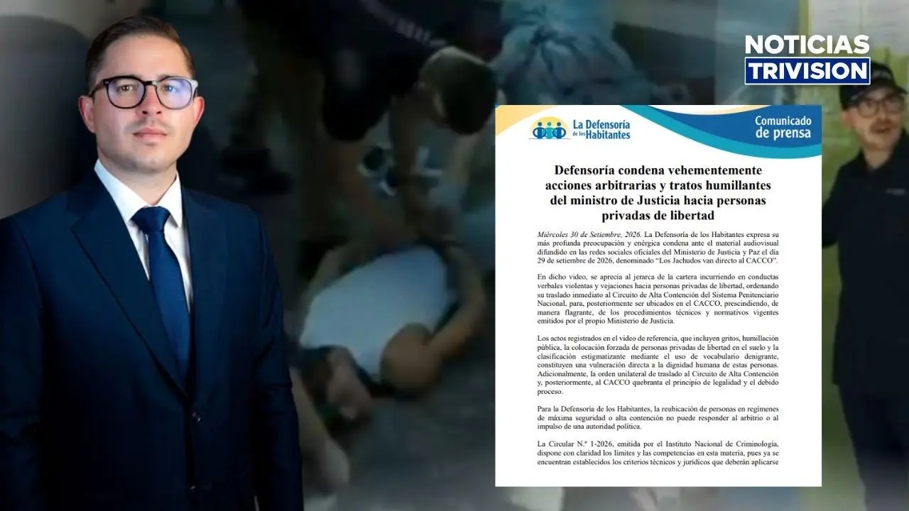 Defensoría condena trato del Ministro de Justicia hacia privados de libertad