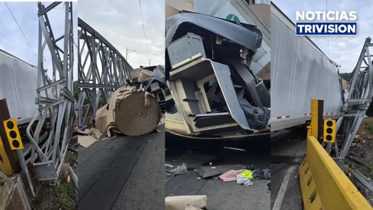 Ruta 1 seguirá cerrada en Cambronero tras choque de tráiler contra puente modular