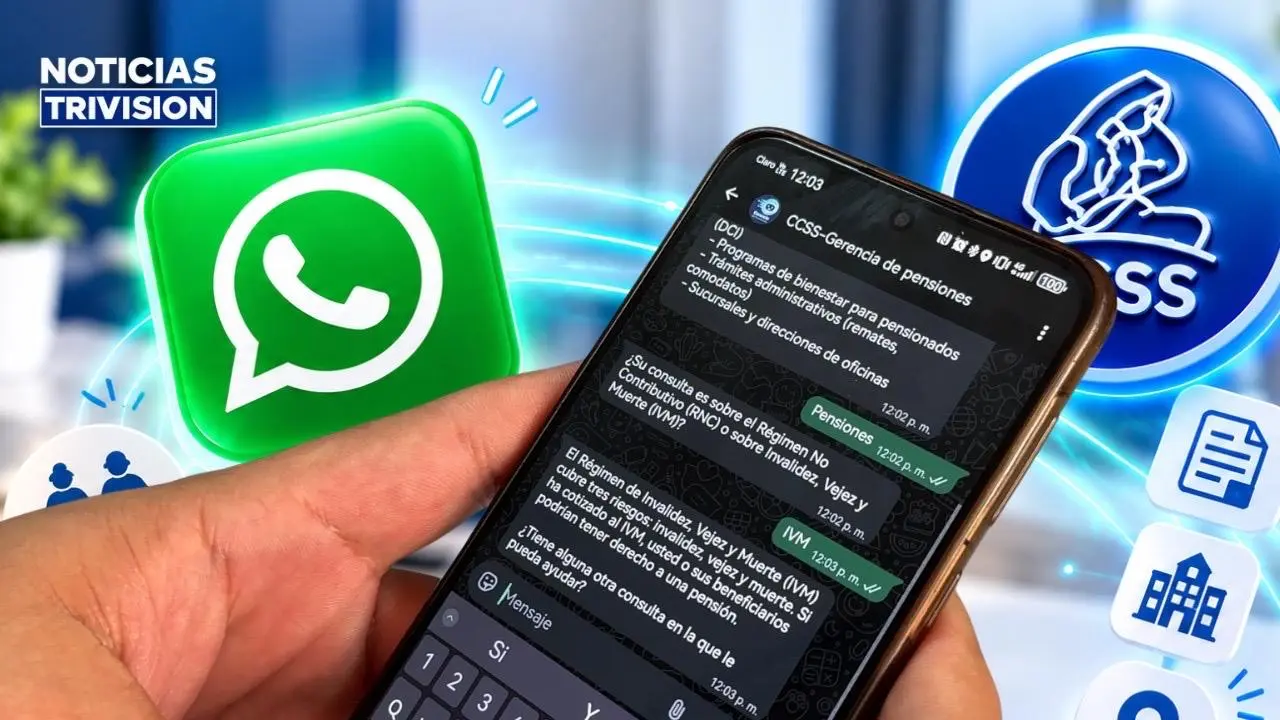 CCSS habilita asistente virtual por WhatsApp para consultas sobre pensiones