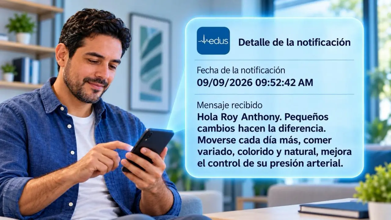 EDUS enviará recomendaciones de salud personalizadas a la app