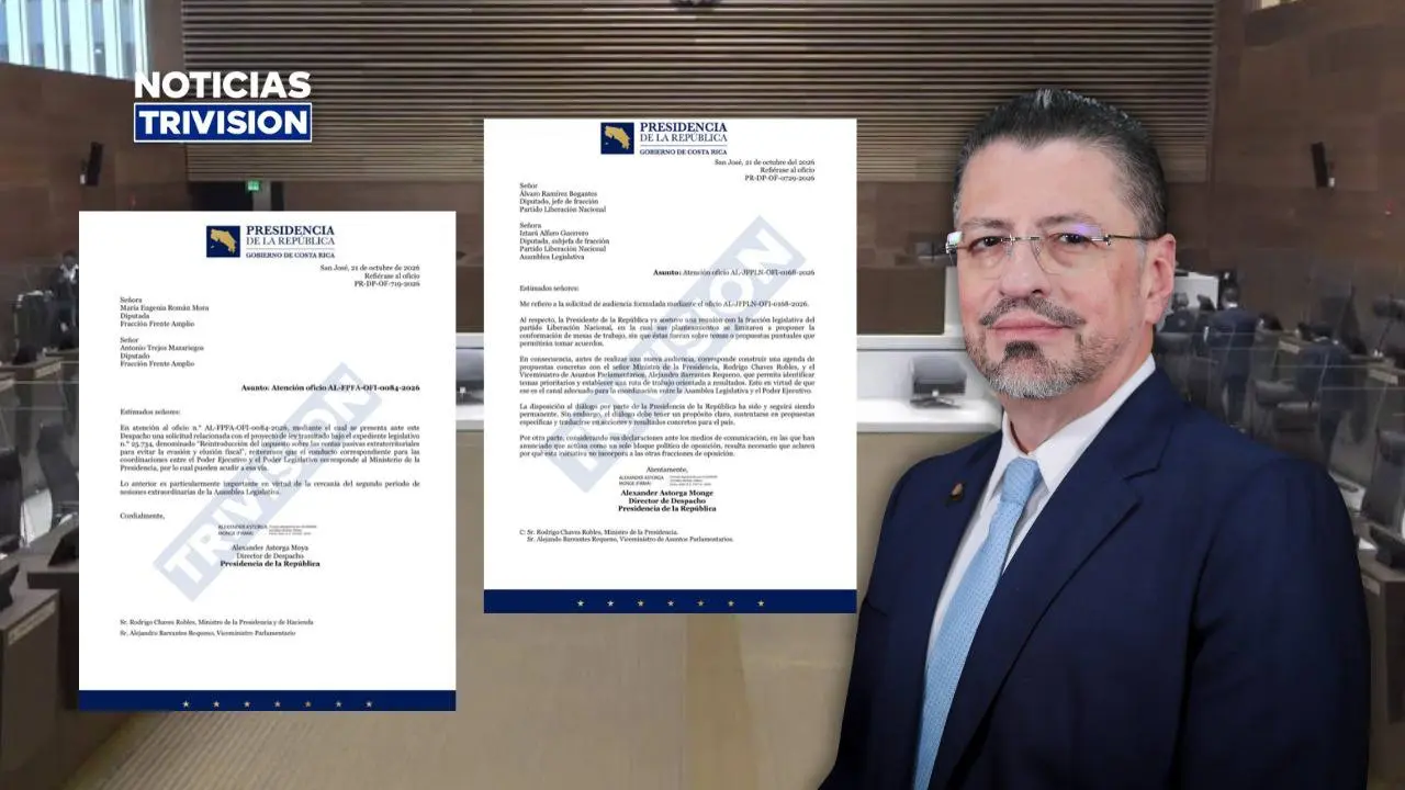 Gobierno remite al PLN y Frente Amplio a reunirse con Rodrigo Chaves
