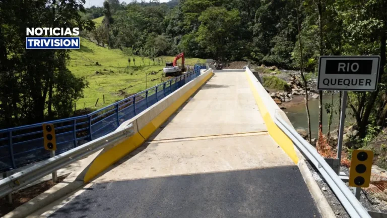 Nuevo puente sobre el río Quéquer entra en su etapa final