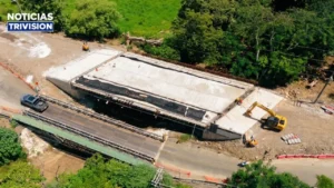 Nuevo puente sobre el río Soncoyo alcanza un 70 % de avance en Santa Cruz