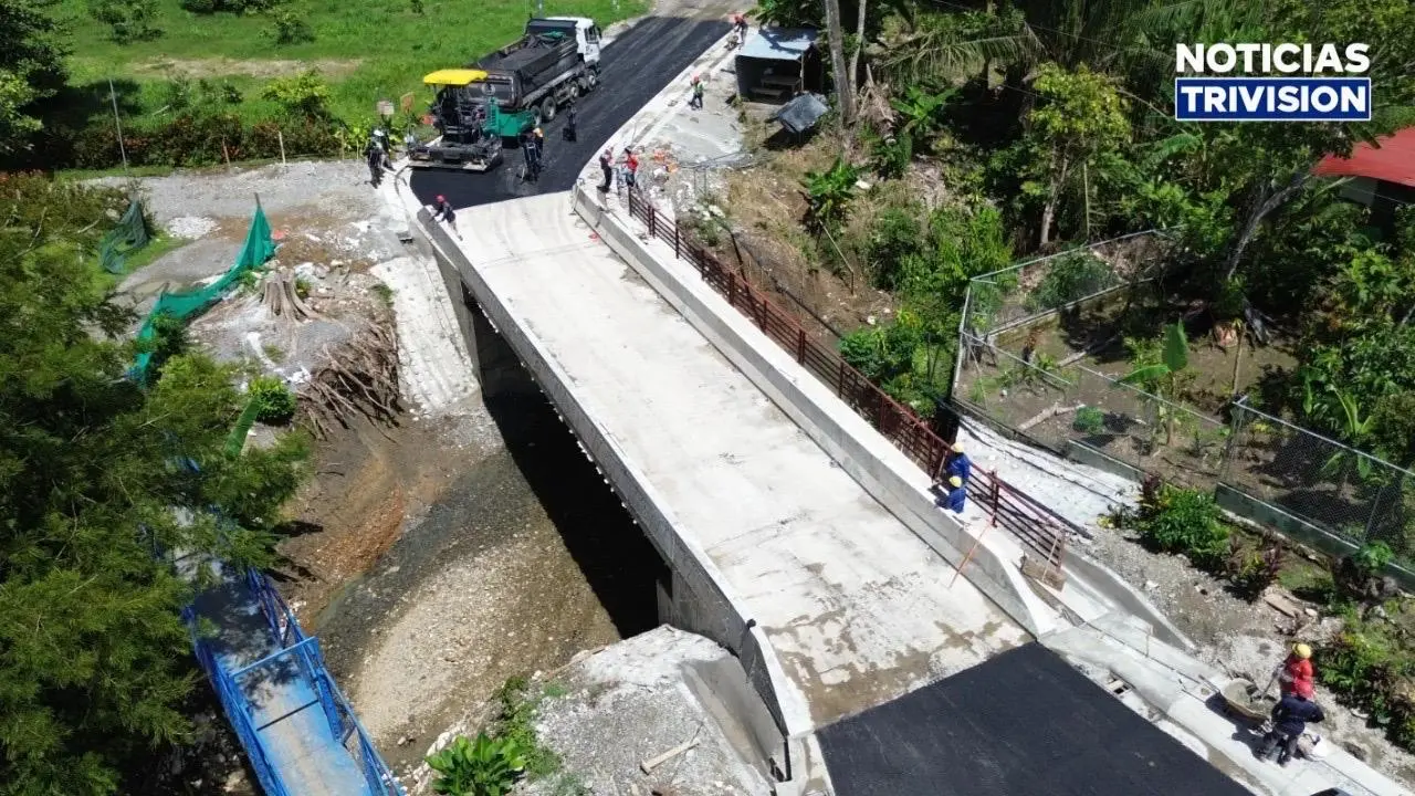 Nuevo puente sobre el río Tinoco estará listo en noviembre
