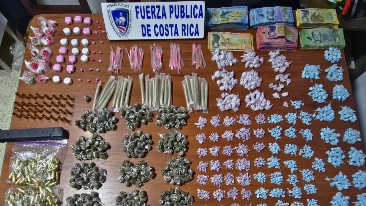 Operativos en Cartago dejan decomiso de droga, municiones y más de un millón de colones
