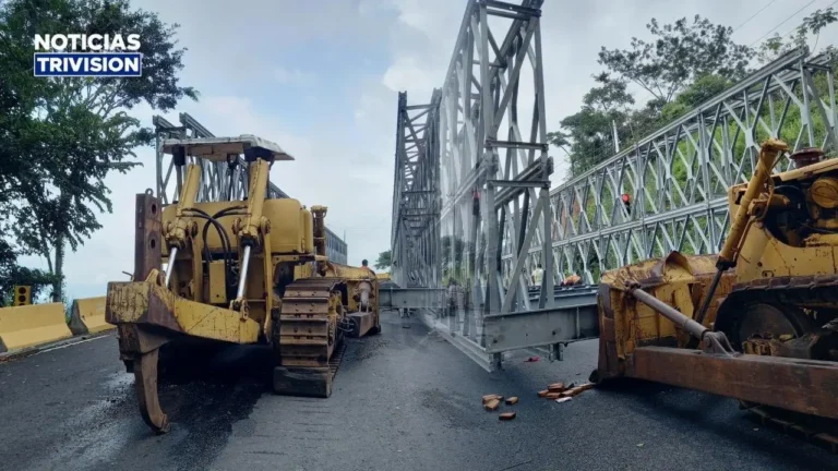 Puente Bailey de Cambronero estaría listo para reabrir a inicios de noviembre